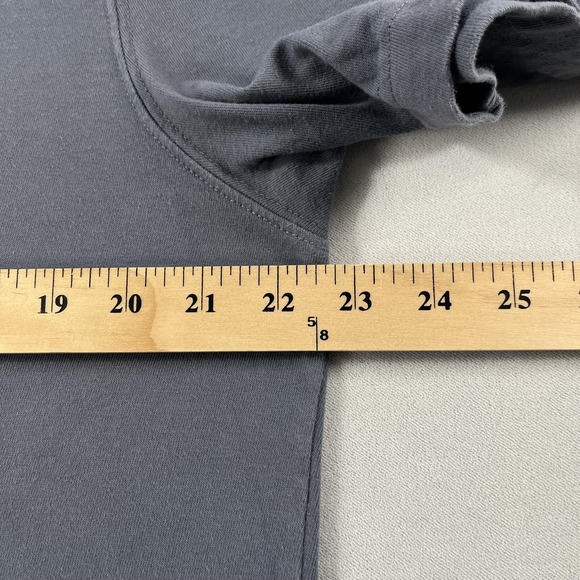 American Giant Polo Shirt Mens Large Blue Short Sleeve Cotton Classic Made‎ USA - Picture 9 of 11